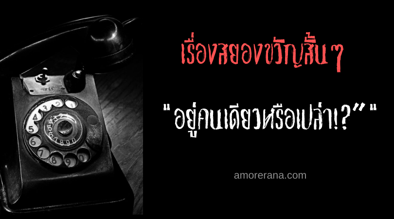 เรื่องสยองขวัญสั้นๆ “อยู่คนเดียวหรือเปล่า!?”