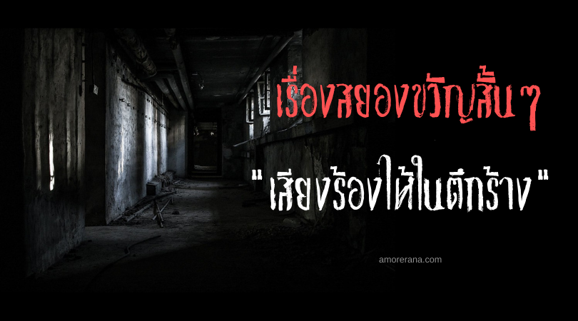 เรื่องสยองขวัญสั้น ๆ “เสียงร้องไห้ในตึกร้าง”