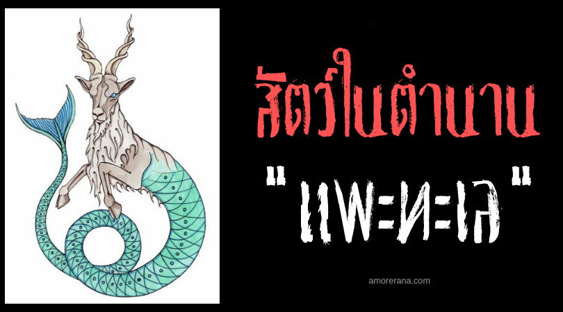 แพะทะเล (Sea Goat) สัตว์ประหลาดแห่งท้องทะเล ในตำนานกรีก