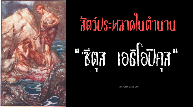 ซีตุส เอธิโอปิคุส (Cetus Aethiopicus) สัตว์ประหลาดงูแห่งท้องทะเล ตำนานเทพเจ้ากรีก
