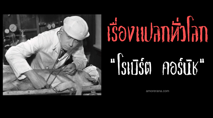 โรเบิร์ต คอร์นิช (Robert Cornish) นักวิทยาศาสตร์ผู้พยายามชุบชีวิตคนตาย