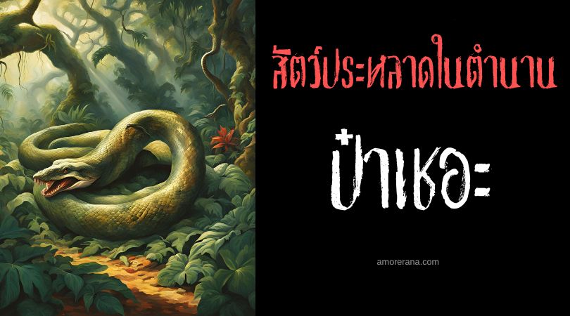 ป๋าเชอะ (Bashe) งูกยักษ์กลืนกินช้าง ประเทศจีน