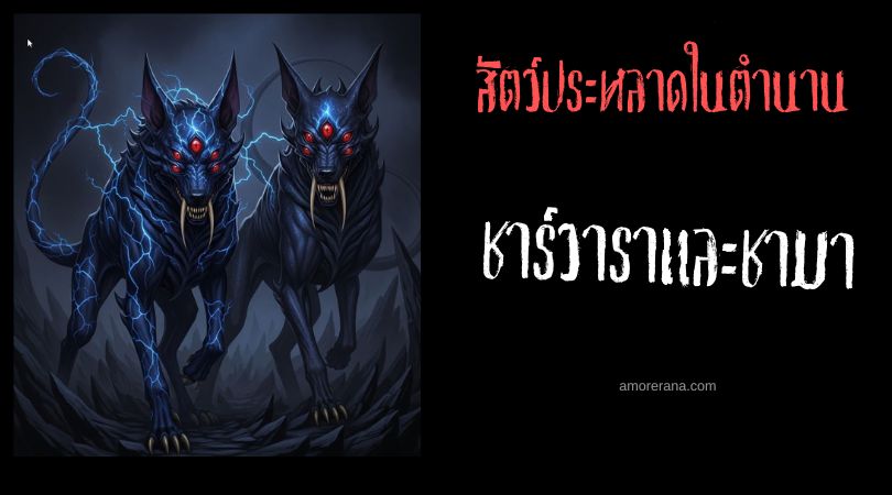 ชาร์วาราและชามา (Sharvara and Shyama) สุนัขสี่ตาผู้เฝ้าประตูสู่ยมโลก ประเทศอินเดีย