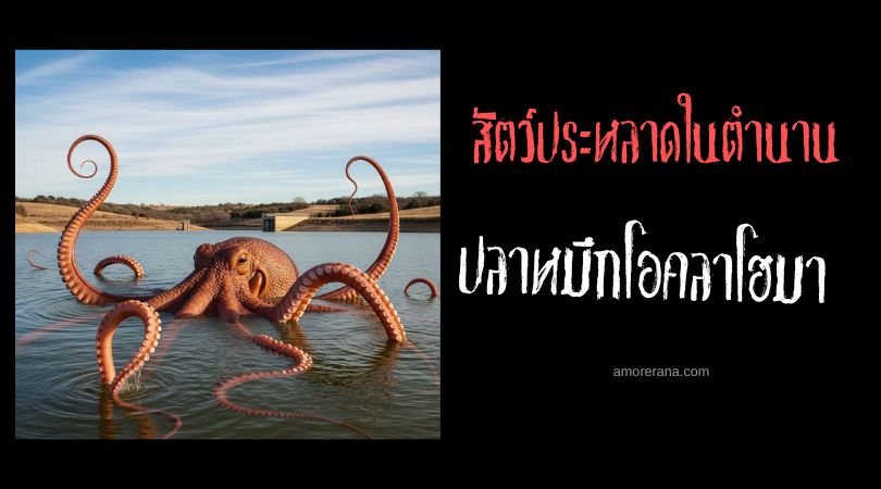 ปลาหมึกโอคลาโฮมา (Oklahoma Octopus) สัตว์ประหลาดเร้นกายในทะเลสาบ ประเทศสหรัฐอเมริกา