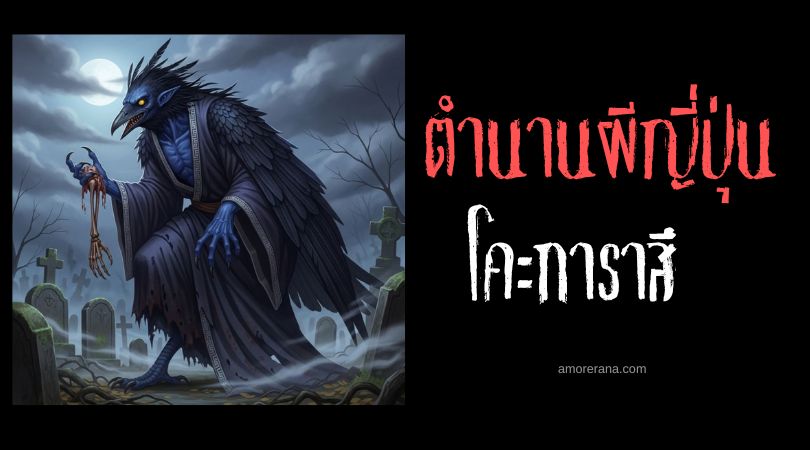 โคะการาสึ (Kogarasu) อีกายักษ์จอมขุดศพ ประเทศญี่ปุ่น