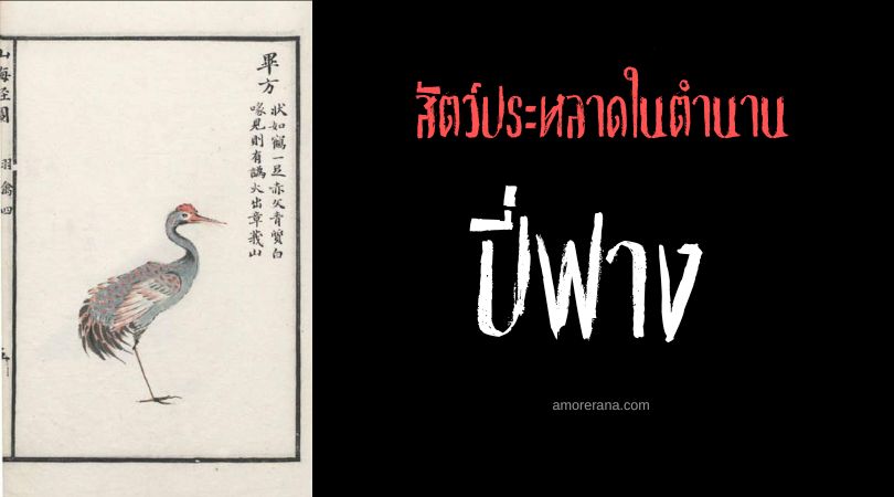 ปี่ฟาง (Bifang) กระเรียนขาวขาเดียว ประเทศจีน