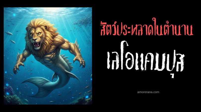เลโอแคมปุส (Leocampus) สิงโตมัจฉา ตำนานเทพเจ้ากรีก