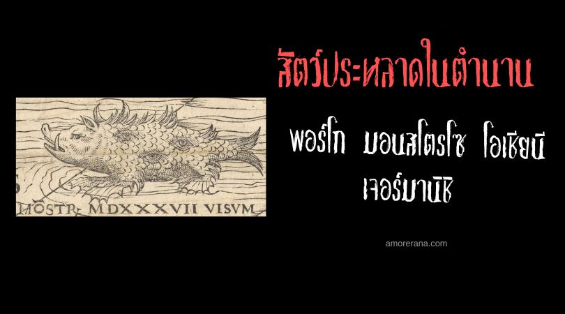 พอร์โก มอนสโตรโซ โอเชียนี เจอร์มานิชิ (Porco monstroso Oceani Germanici) หมูน้ำดวงตาข้างตัว ประเทศเยอรมัน
